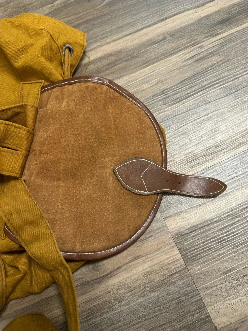 Vintage Jordache Mustard Yellow Backpack